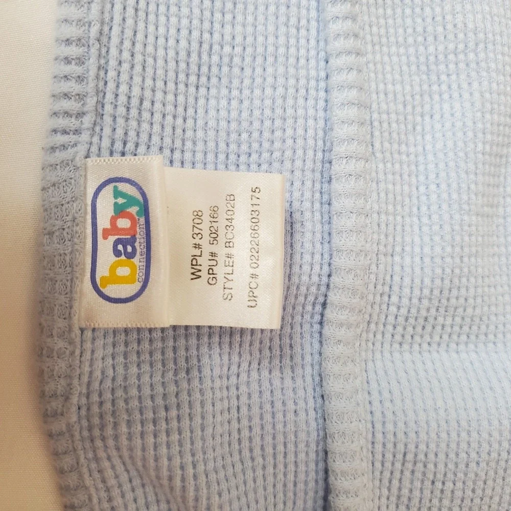 Baby Connection 45 Baseball‎ Baby Blanket Thermal Waffle Weave Blue Red Green